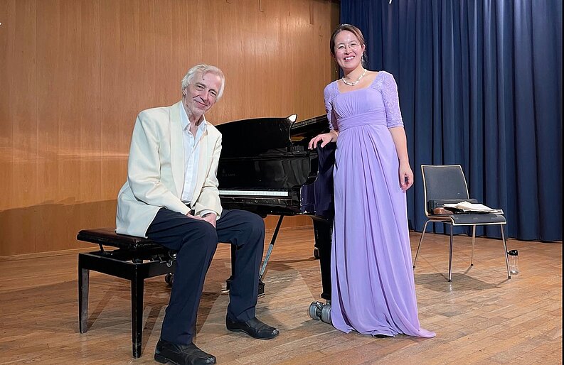 Klaus-Peter Riemer (Flöte) und Miyuki Brummer (Klavier)