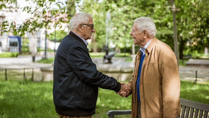 Die beiden Protagonisten des Film Jürgen Hempel und Jerzy Podlak (© Maciej Lulko)
