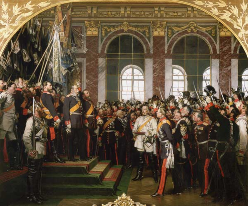 Anton von Werner: Die Proklamierung des deutschen Kaiserreiches (18. Januar 1871) (dritte Fassung 1885), Bismarck-Museum Friedrichsruh